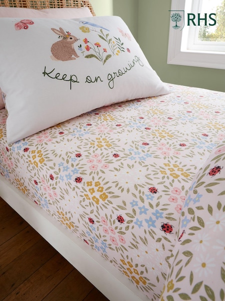 RHS White Garden Animals Fitted Sheet (B24144) | €17.50 - €20