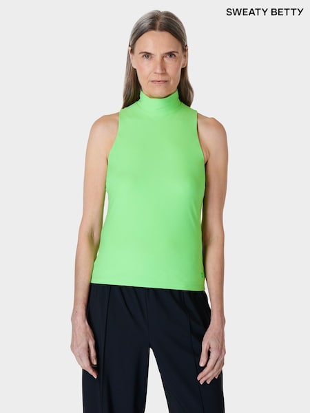 Sweaty Betty Zest Green Zest Explorer High Neck Sleeveless Top (B24147) | €12