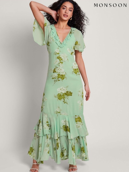 Monsoon Rowena Ruffle Dress (B24511) | 459 LEI