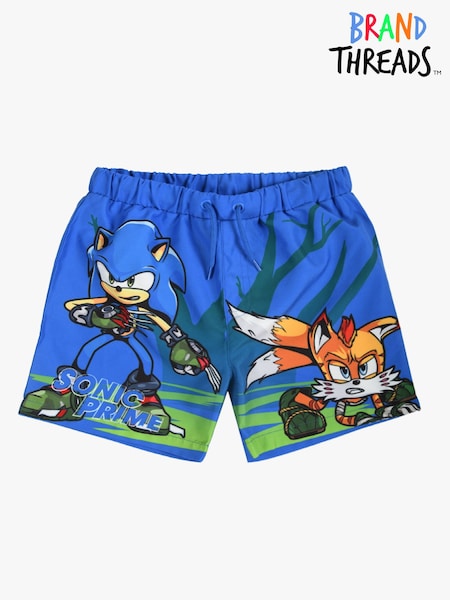 Brand Threads Sonic Prime Boys Swim Shorts (B24512) | €10