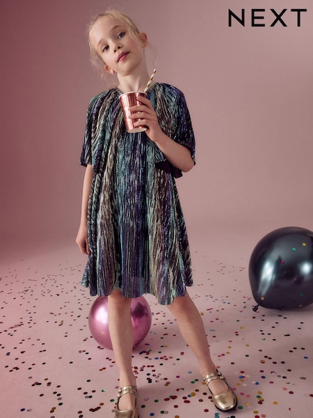 Rainbow Shimmer Party Dress (3-14yrs) (B24513) | 69 QAR - 90 QAR