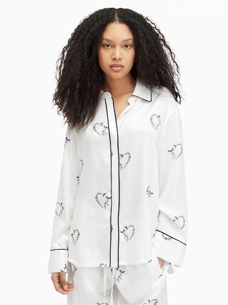AllSaints White Sofi Escalera Pyjama Set (B24536) | €95