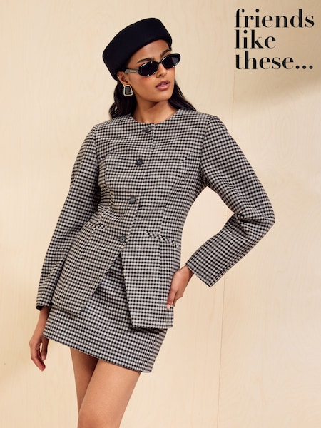 črna - Friends Like These Wool Pillbox Hat