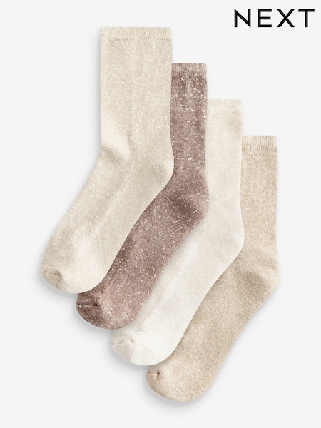 لون محايد - Neppy Cushion Sole Socks 4 Pack (B24650) | ‏50 د.إ.‏