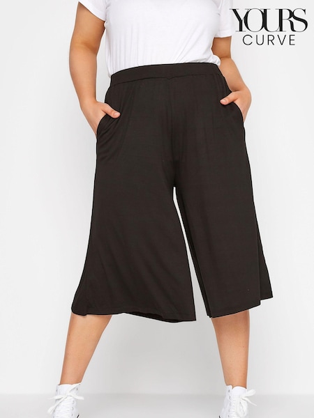 Yours Curve Jersey Culottes (B24807) | 129 LEI