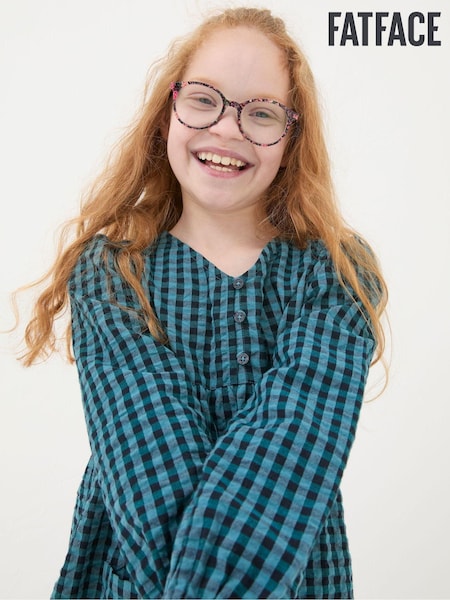 FatFace Polly Blue Gingham Dress (B24957) | €21