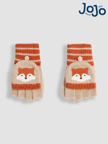 JoJo Maman Bébé Fox Novelty Mittens With Fingers (B25194) | 25 €
