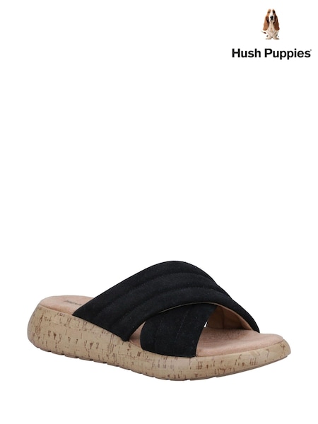 Negru - Hush Puppies Sarah Slides (B25226) | 364 LEI