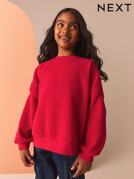 Rot - Oversized Cosy Rib Sweatshirt (3-16yrs) (B25255) | 7 € - 11 €
