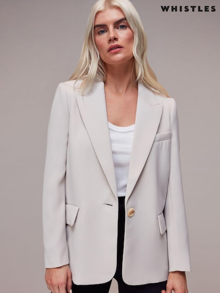 Whistles Boyfriend Petite Crepe Blazer (B25275) | €211