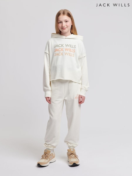 Jack Wills Girls Loose Fit 100% Cotton Huntston Joggers (B25279) | 50 € - 59 €