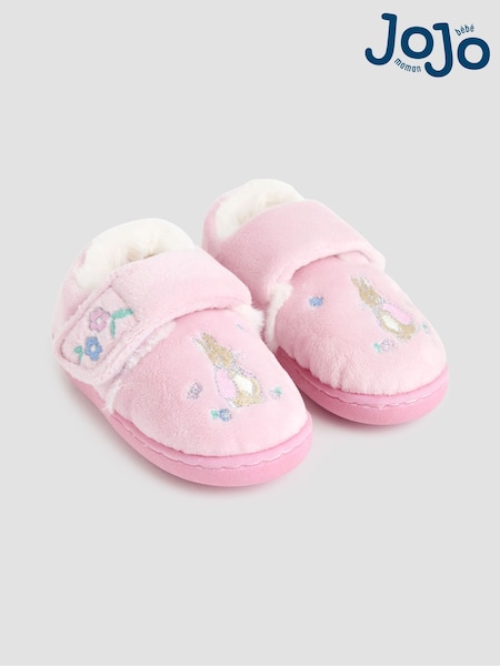 JoJo Maman Bébé Pink Flopsy Slippers Shoes (B25379) | €28