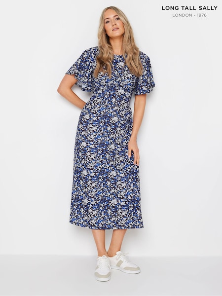 Синий - Long Tall Sally Tall Ditsy Floral Midi Dress (B25406) | €20