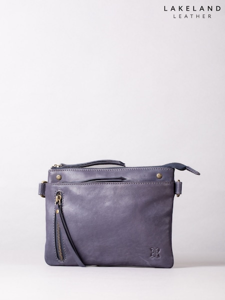 Lakeland Leather Blue Mini Harstone Cross-Body Bag (B25414) | ₪251