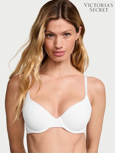 Victoria's Secret White Logo Strap Demi Lightly Lined Bra (B25547) | €40