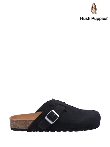 Черный - Hush Puppies Bailey Closed Toe Mule Clogs (B25641) | €86