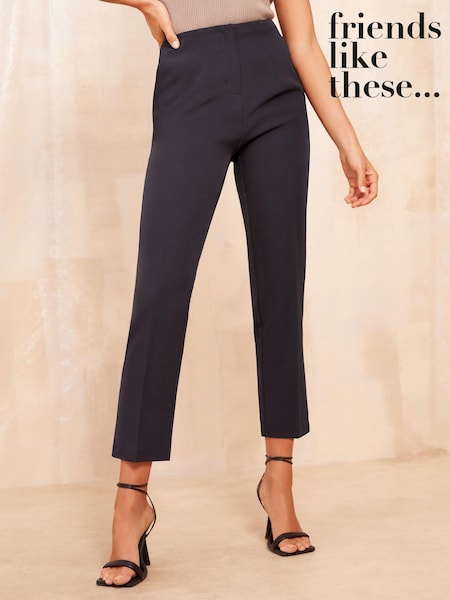 أزرق داكن أزرق - Friends Like These Tailored Ankle Grazer Trousers Co Ord Suit (B25653) | ‏87 د.إ.‏