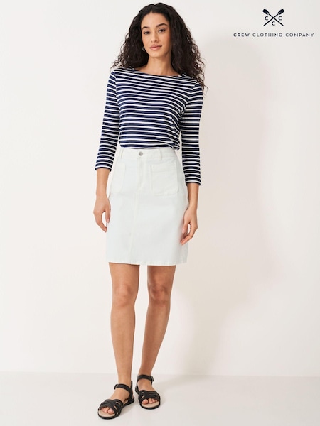 Weiß - Crew Clothing Annalee Denim Skirt (B25705) | 33 €