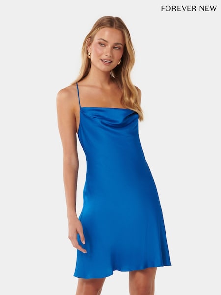 Forever New Blue Mini Betty Back Detail Dress (B25716) | €60