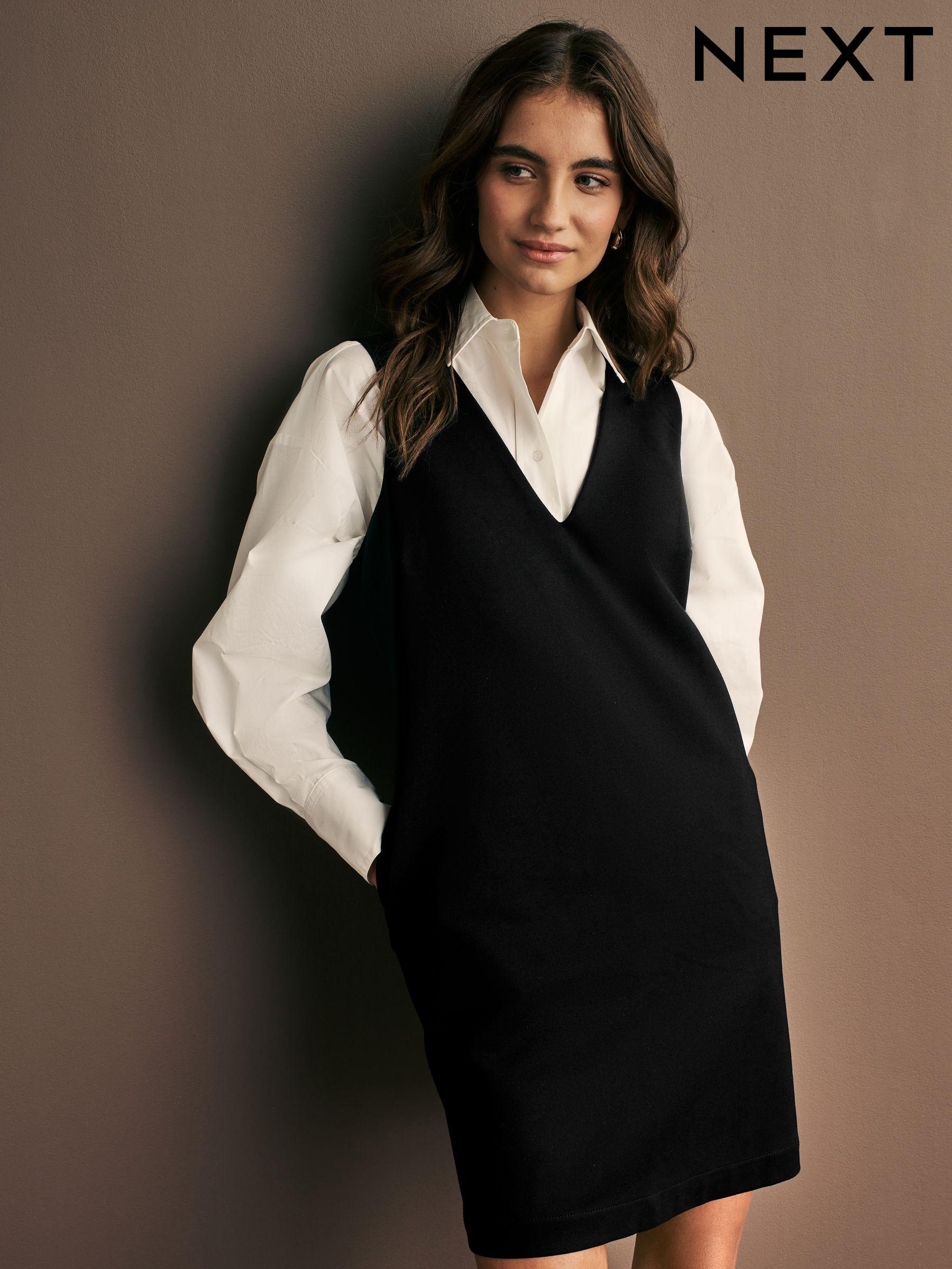 Womens tall pinafore dress new arrivals