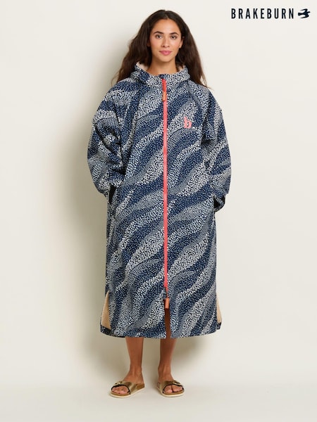 Brakeburn Blue Flowing Dots Chinook Jacket (B25900) | €208