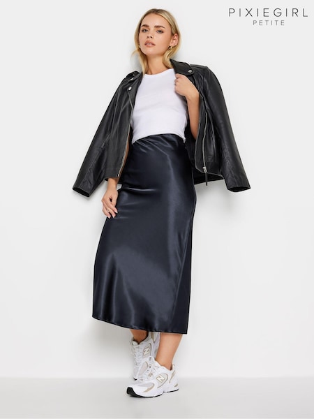 PixieGirl Petite Satin Midaxi Skirt (B25967) | ‏157 د.إ.‏