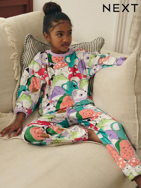 Multi License Squishmallows Cosy Fleece Pyjamas (5-14yrs) (B26138) | €20 - €27