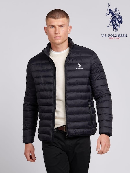 U.S. Polo Assn. Black Lightweight Mens Bound Quilted Jacket (B26252) | €126