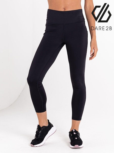 Dare 2b Black Influential 7/8 Gym Leggings (B26369) | AED96