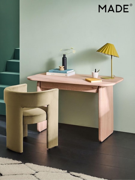 MADE.COM White Wash Oak Nyla Desk (B26415) | €631