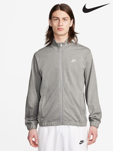 Nike Grey Club Knit 100% Cotton Grey Jacket (B26492) | €34