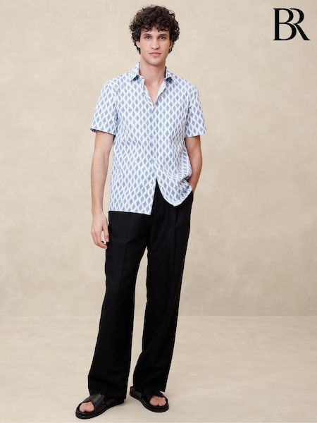 Banana Republic Blue Cotton Poplin Shirt (B26629) | €18.50