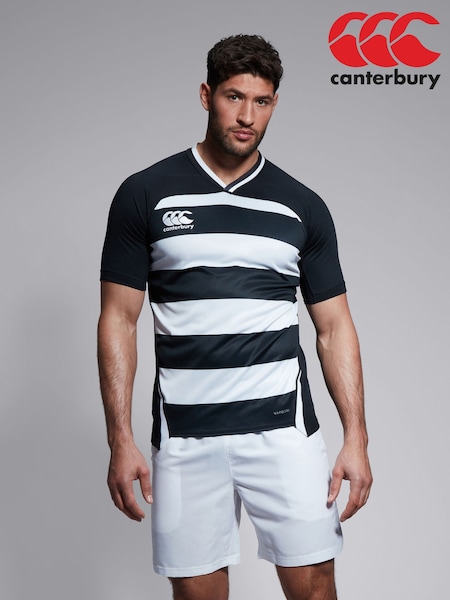 Canterbury Adult Mens Vapodri Evader Hooped Black Jersey (B26632) | €53