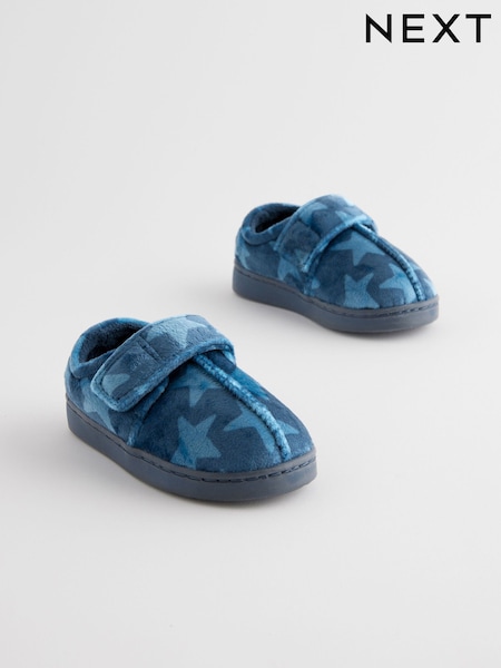 Navy Touch Fastening Cupsole Slippers (B26686) | AED39 - AED49