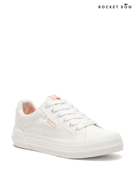 Rocket Dog Cheery Canvas Cotton White Trainers (B26771) | €64