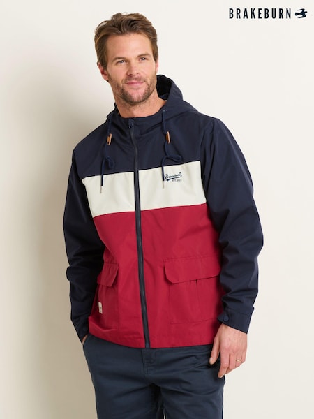 Brakeburn Grey Colour Block Zip Through Jacket (B26830) | €114