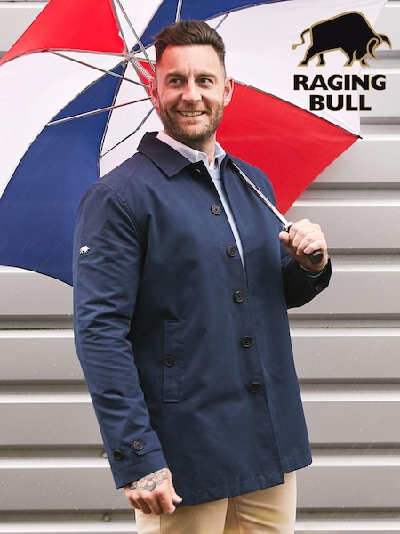 Raging Bull Blue Car Coat (B26857) | €79 - €89