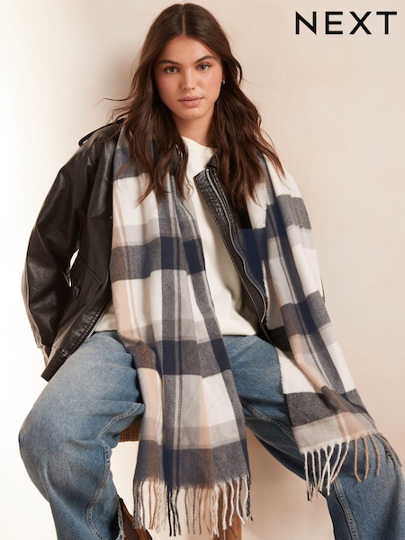Prenda de cuadros monocromático - Midweight Scarf (B26878) | 22 €