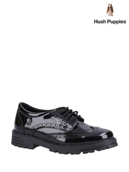 Negru lăcuit - Hush Puppies Senior Maxine Pantofi (B26981) | 270 LEI