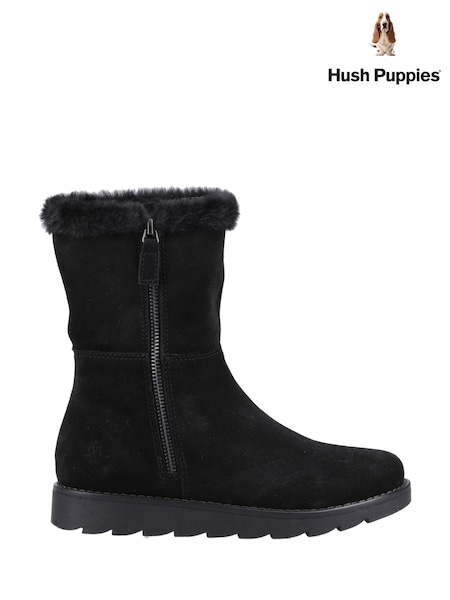 Negru - Hush Puppies Mary Ankle Cizme (B27116) | 469 LEI