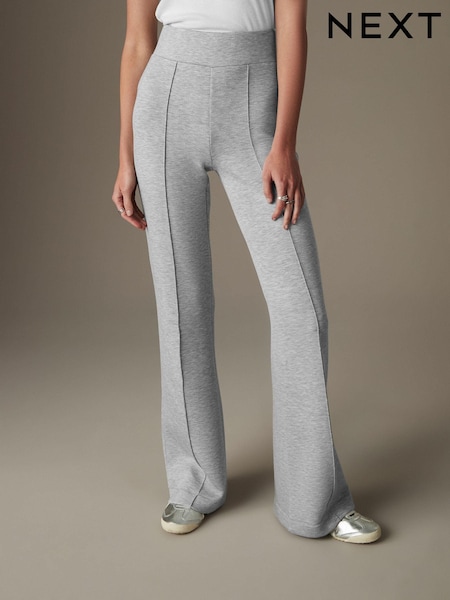 رمادي - Flared Jersey Trousers (B27165) | ‏76 د.إ.‏
