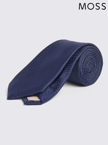 MOSS Dark Blue Textured Tie (B27175) | 1,202 UAH