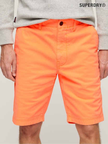 Superdry Orange Officer Chino Shorts (B27204) | €68