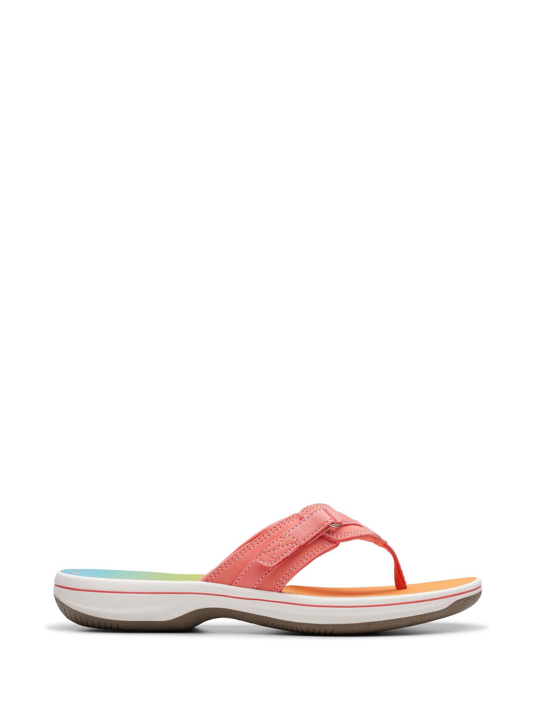Clarks pink flip flops 2025