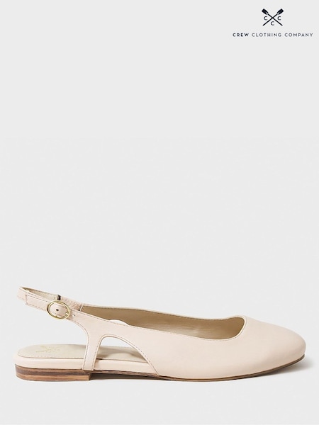 Crew Clothing Pink Slingback Ballet Pumps (B27434) | €39