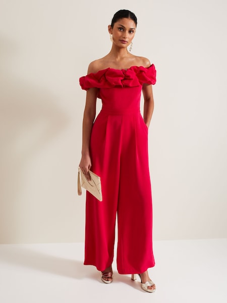 Phase Eight Pink Mallory Ruffle Jumpsuit (B27445) | €140