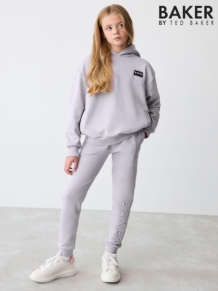 Baker by Ted Baker Lilac Panelled Hoodie and Embossed Joggers Set (B27495) | 30 € - 36 €