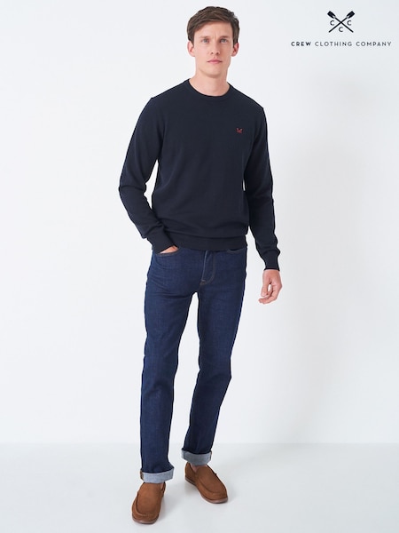 Crew Clothing Blue Crew Neck Jumper (B27528) | R$ 545