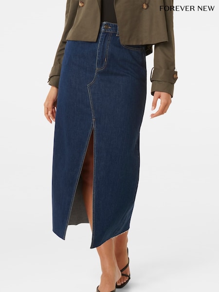 Forever New Blue Dallas Midaxi Skirt (B27626) | €35