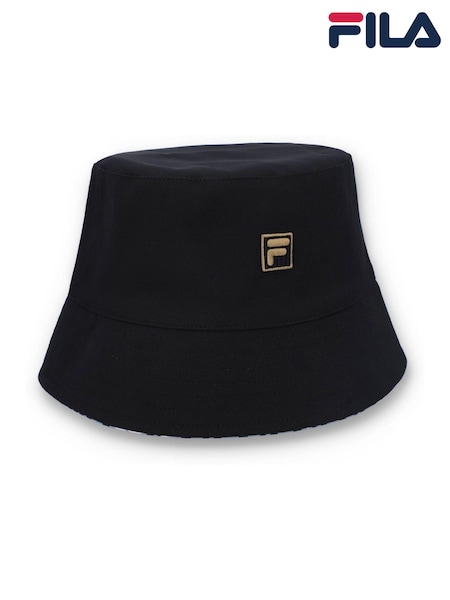 Fila Black HOAX REVERSABLE BUCKET HAT WITH GOLD LOGO (B27672) | €26